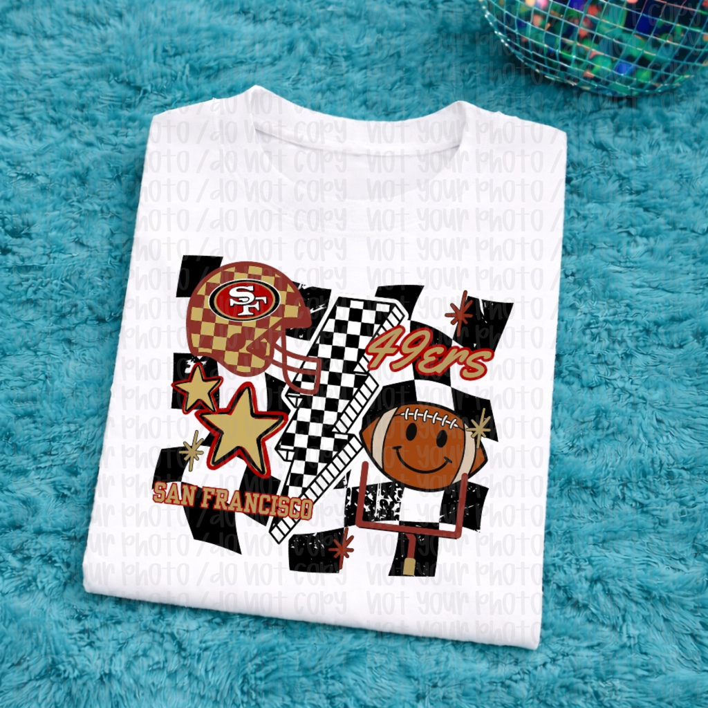 49ers Checkered Child Tee