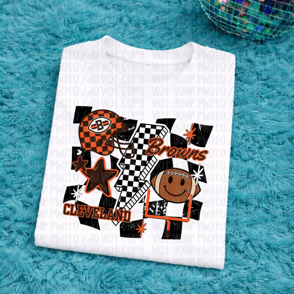 Browns Checkered Child Tee