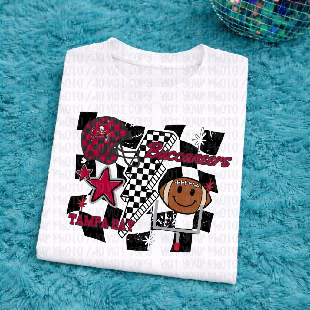 Buccaneers Checkered Child Tee