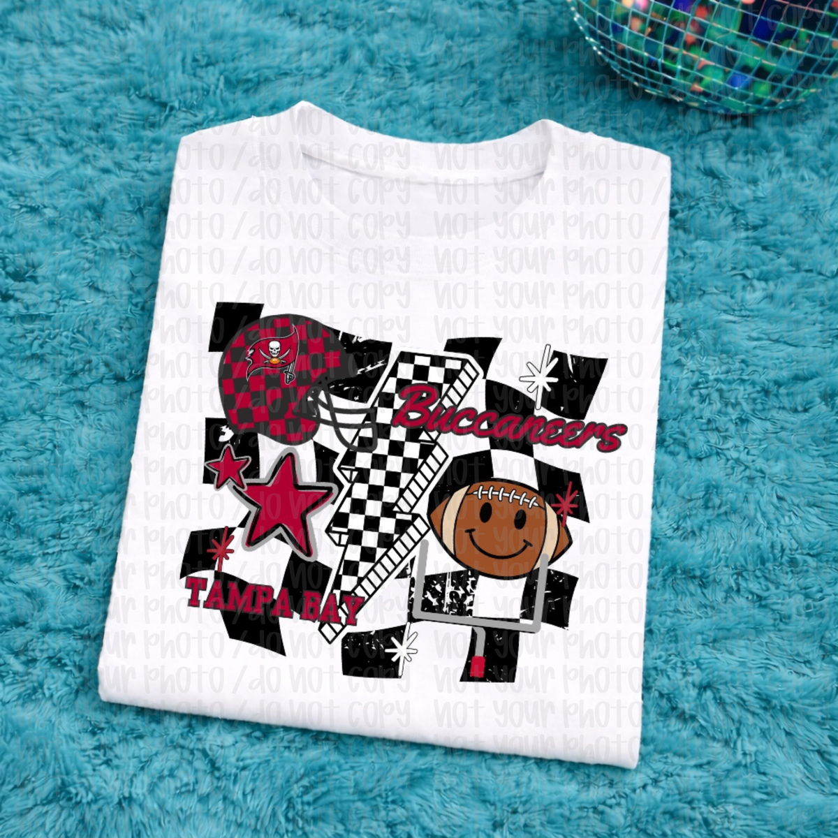 Buccaneers Checkered Child Tee