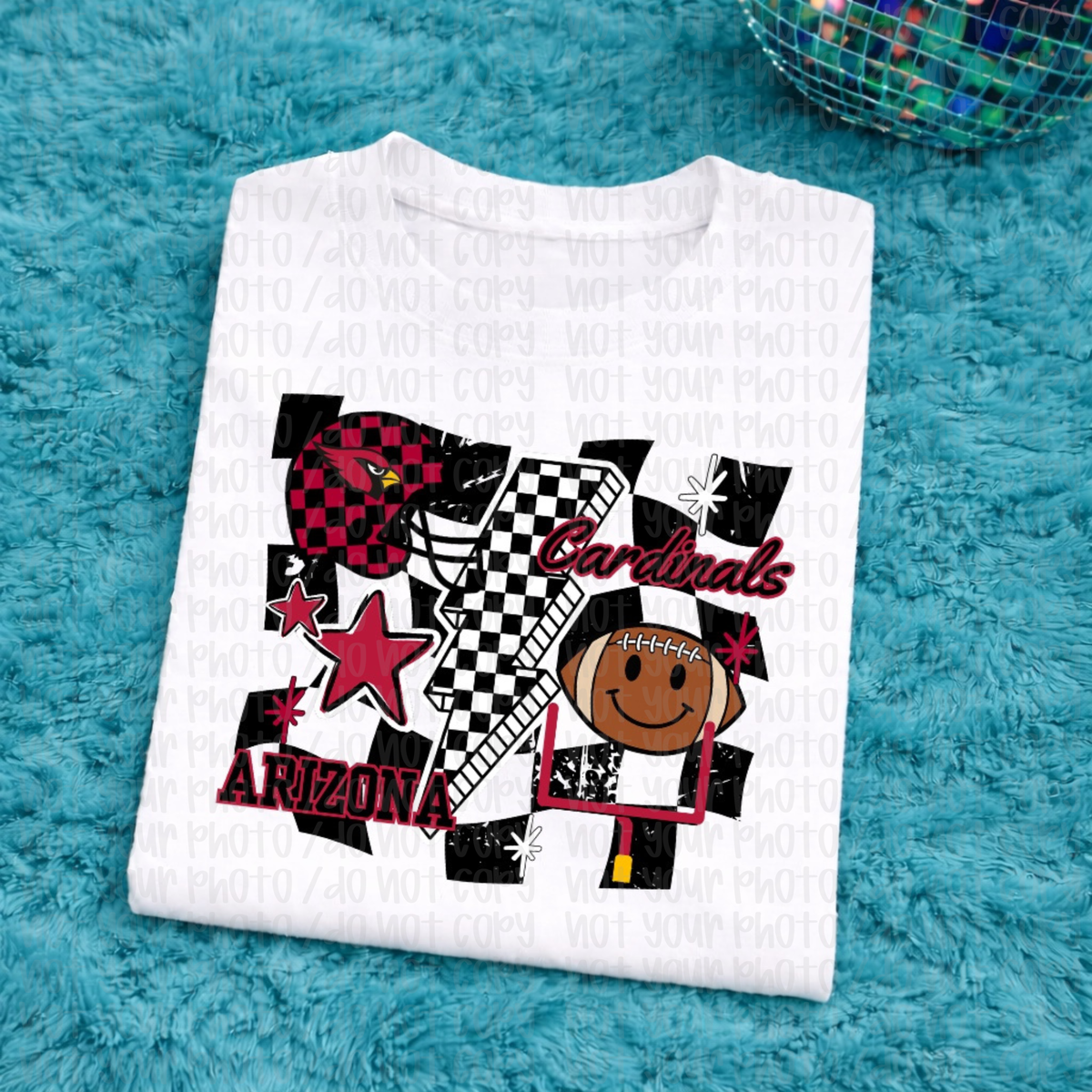 Cardinals Checkered Child Tee