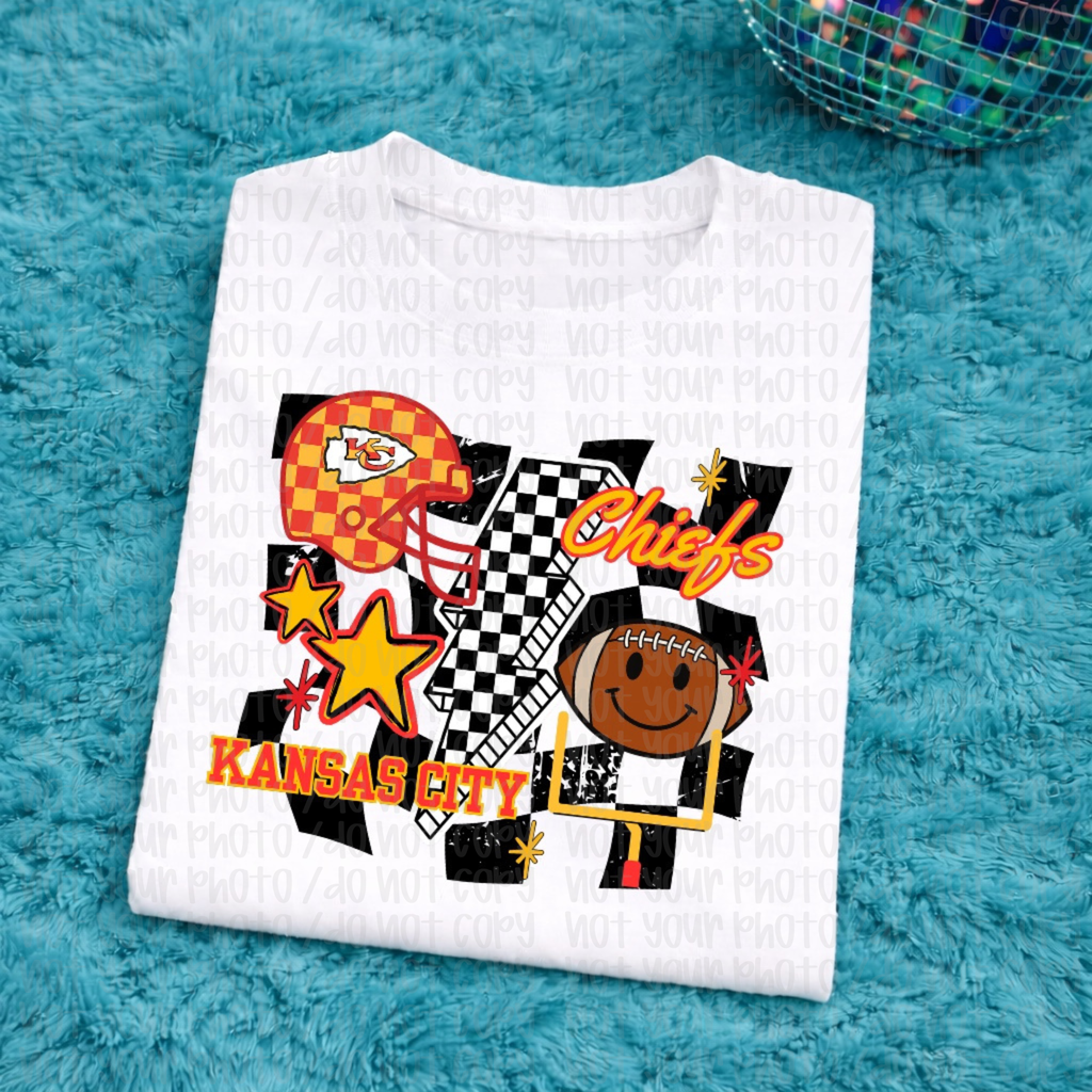 Chiefs Checkered Child Tee