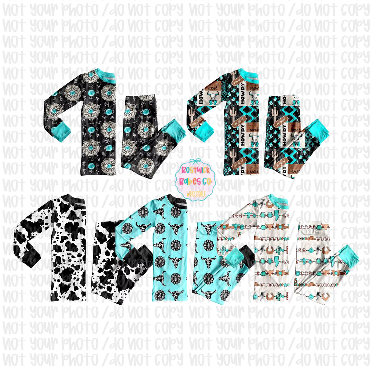 Turquoise and Tumbleweed Bamboo Pajamas