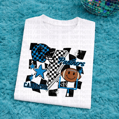 Panthers Checkered Adult Tee