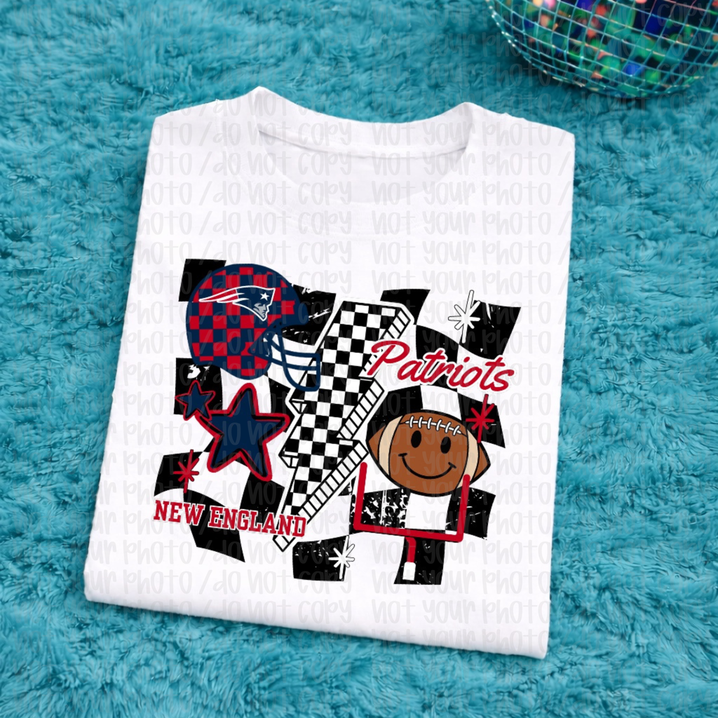 Patriots Checkered Adult Tee