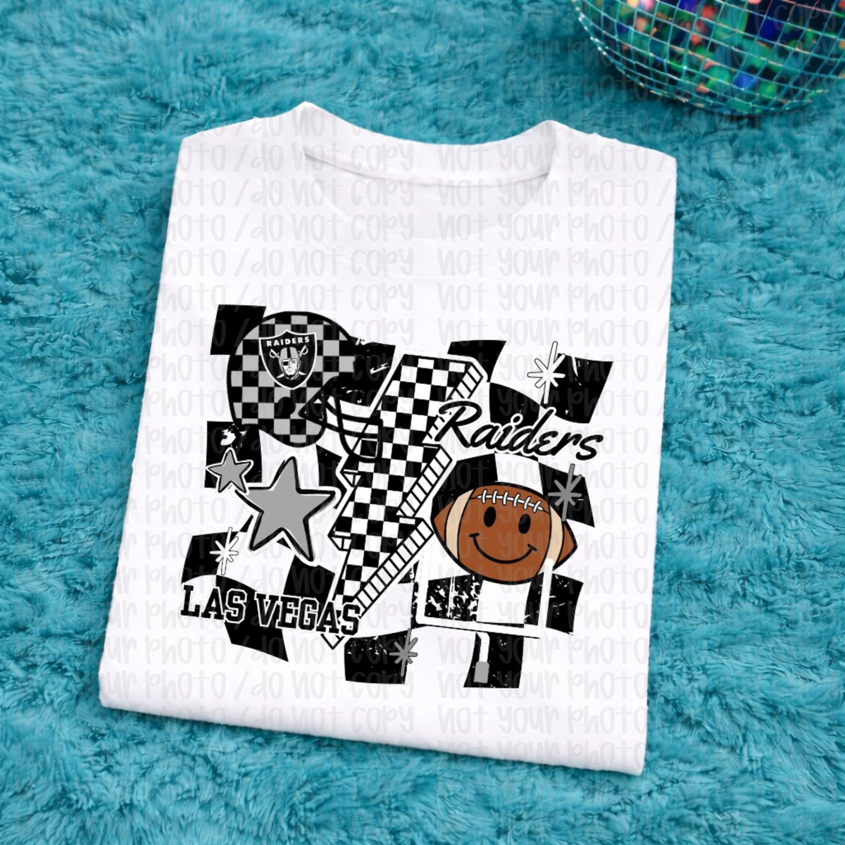 Raiders Checkered Child Tee