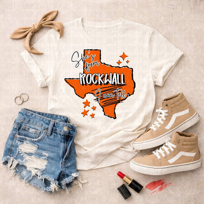 Shes From Rockwall I Can Tell Adult Tee