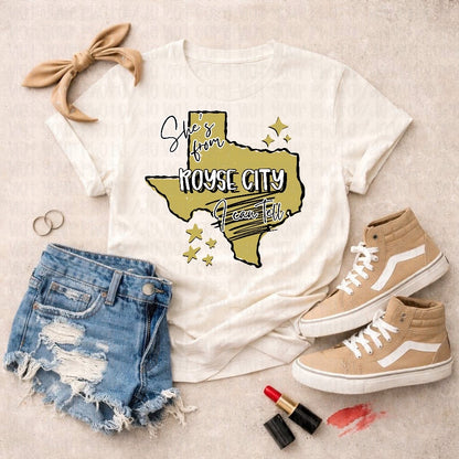 Shes From Royse City I Can Tell Adult Tee