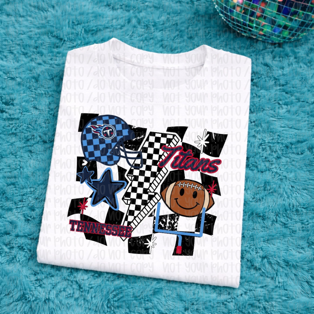 Titans Checkered Child Tee